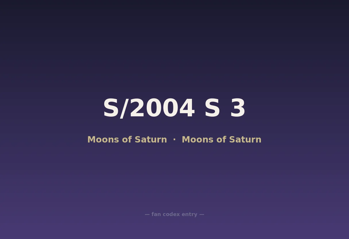 S/2004 S 3