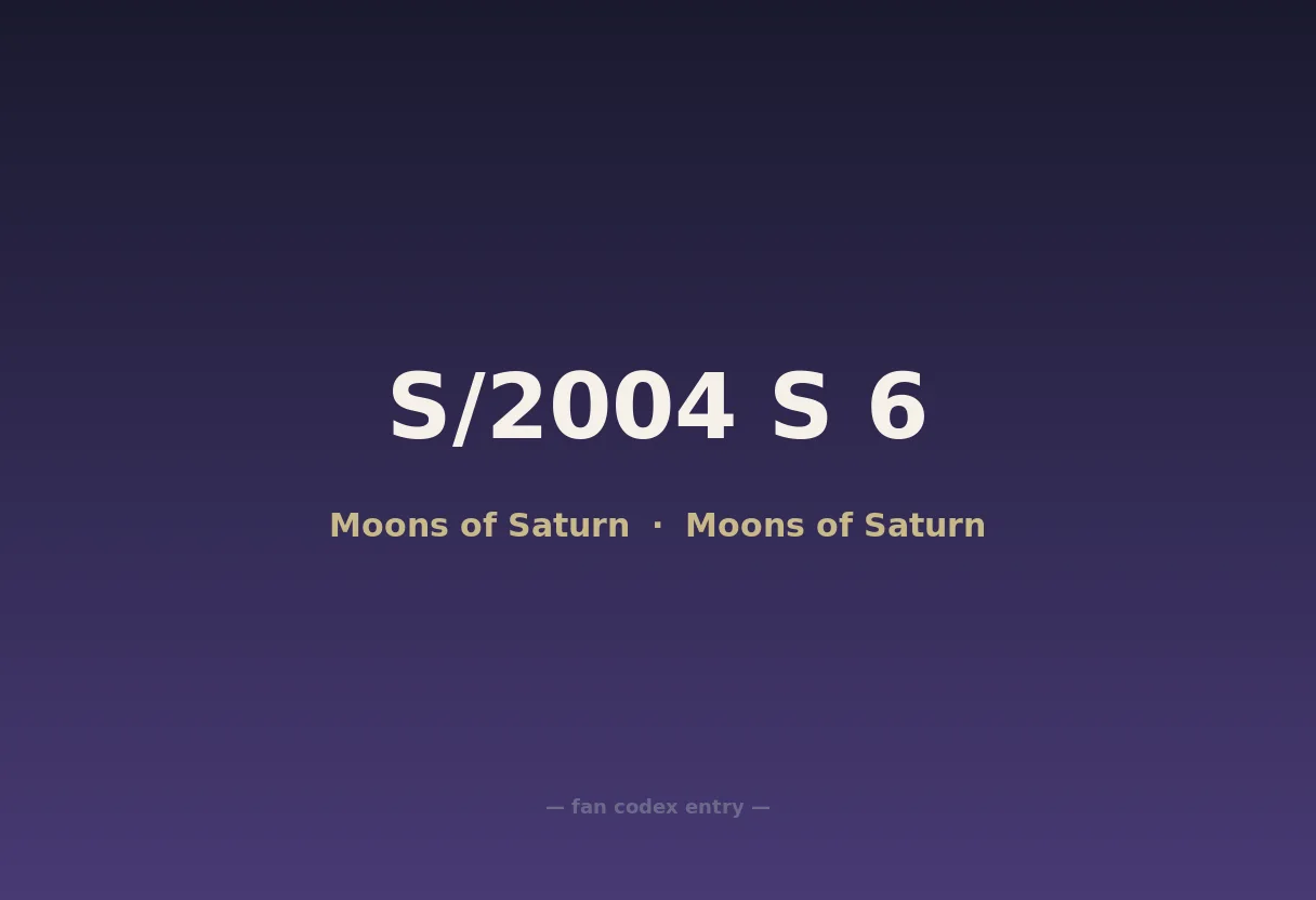 S/2004 S 6