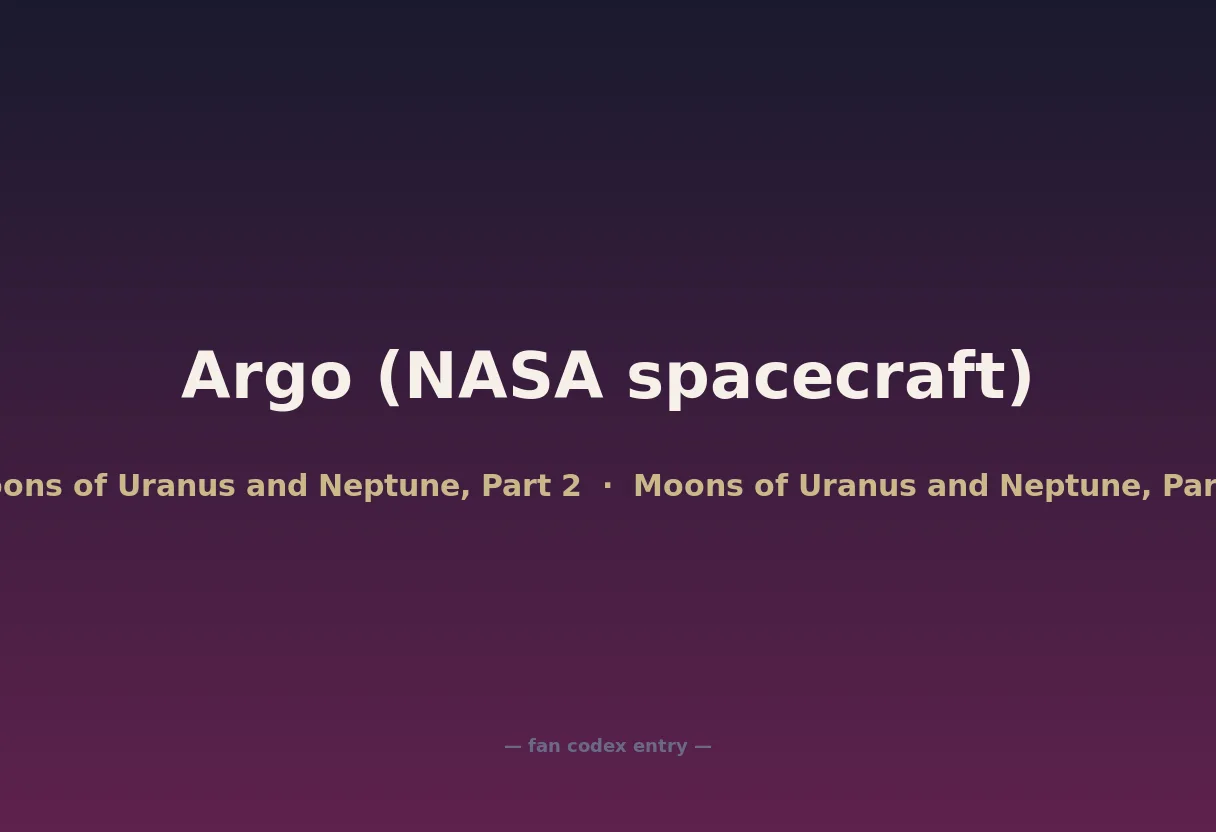 Argo (NASA spacecraft)
