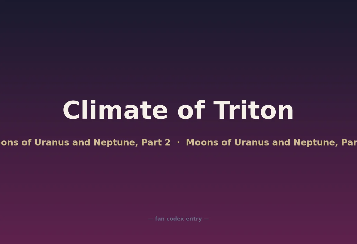 Climate of Triton