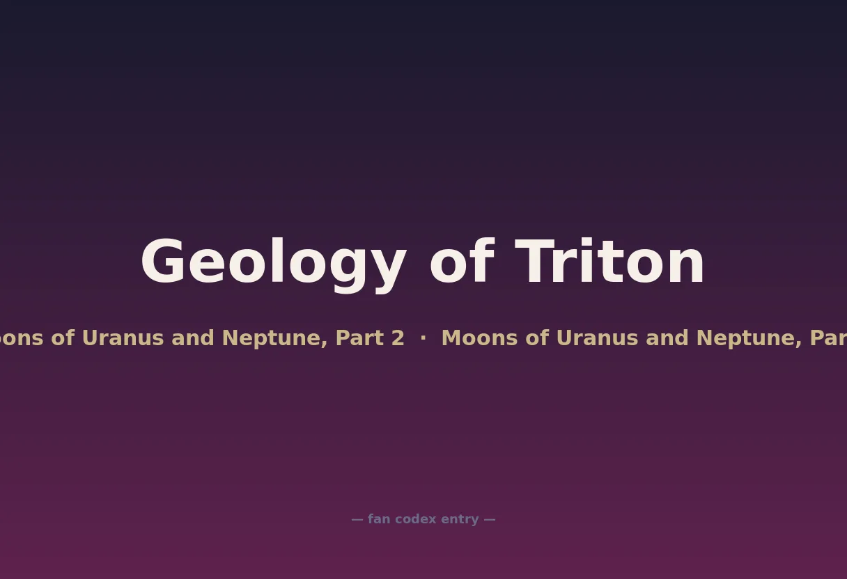 Geology of Triton