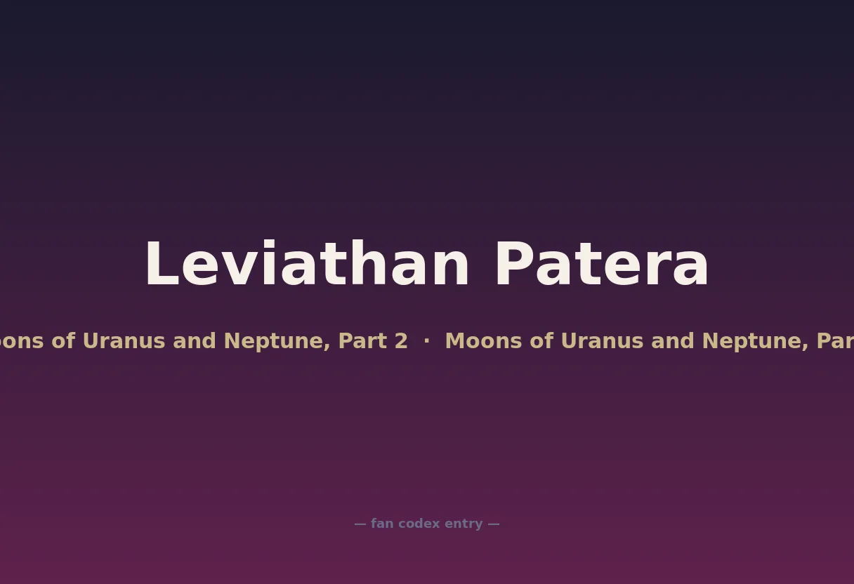 Leviathan Patera