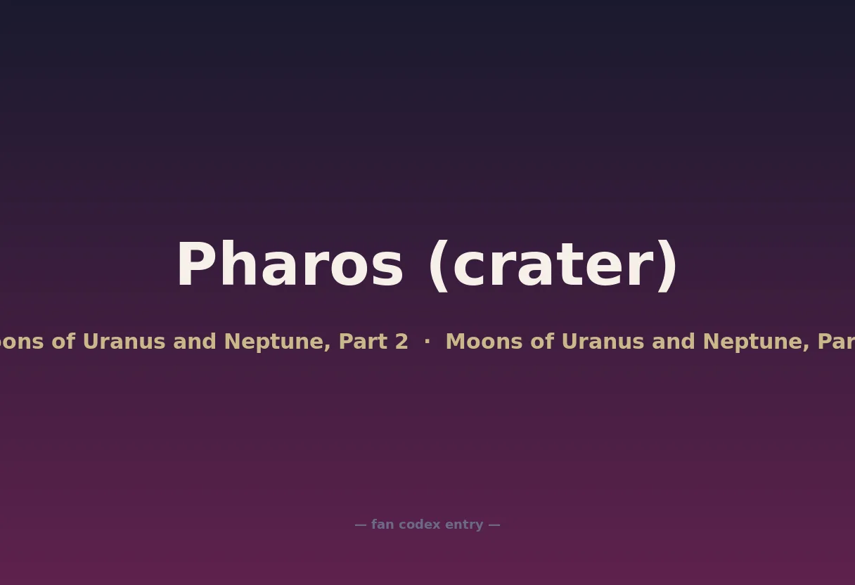 Pharos (crater)