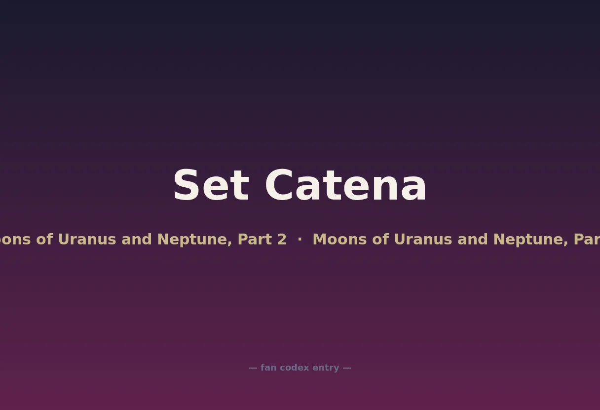 Set Catena