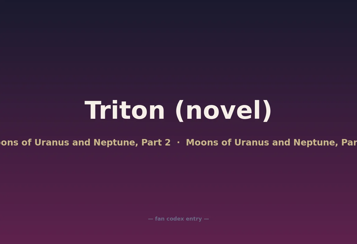 Triton (novel)