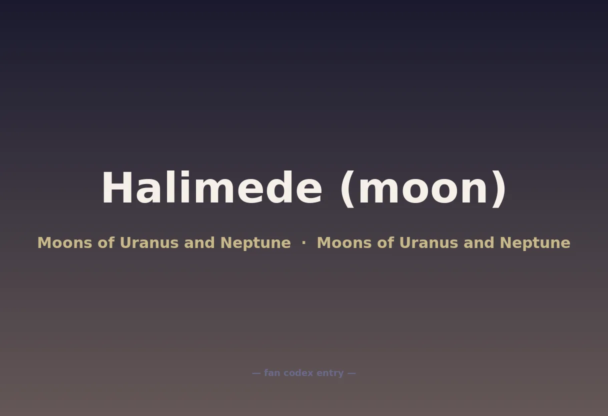 Halimede (moon)
