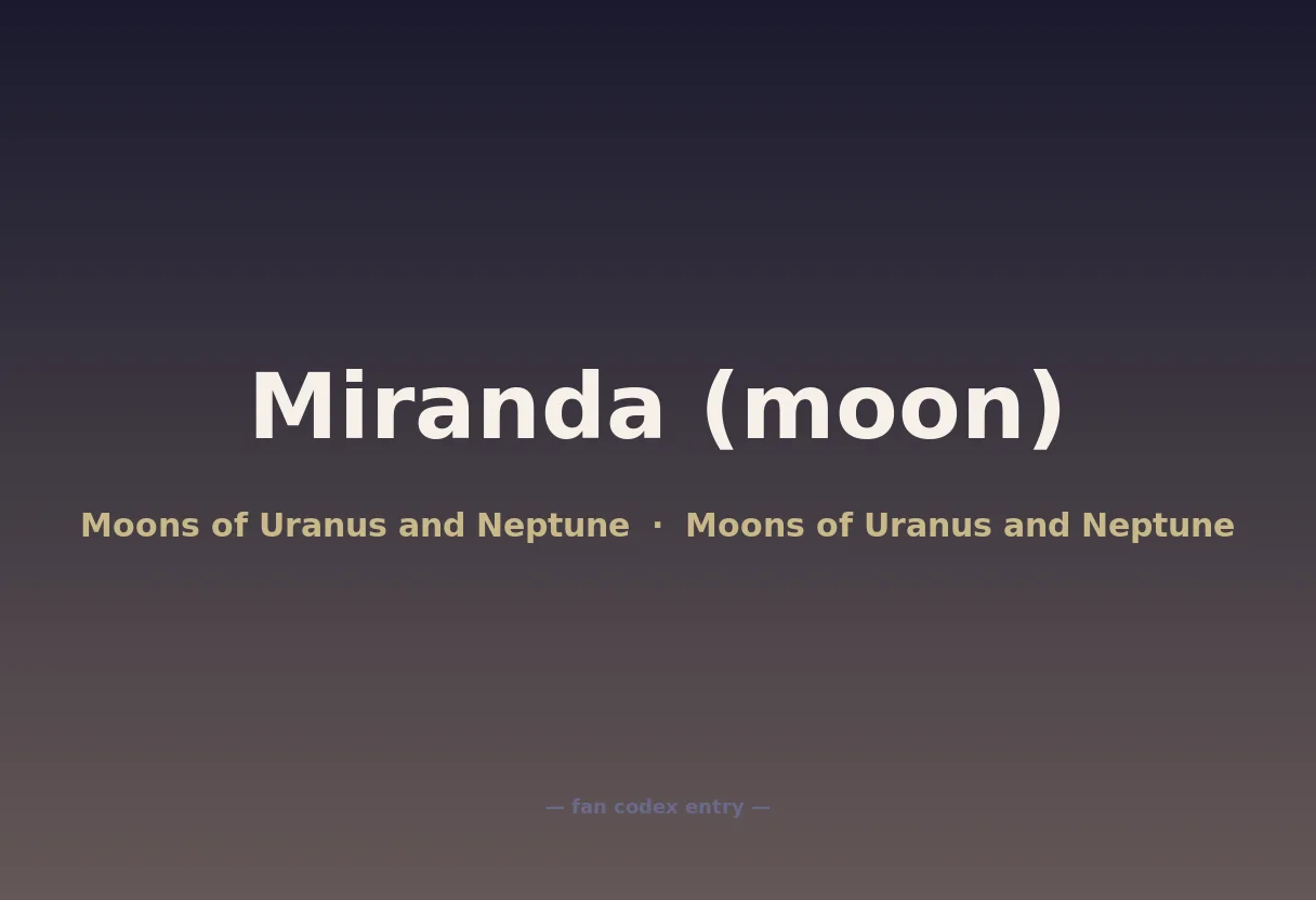 Miranda (moon)