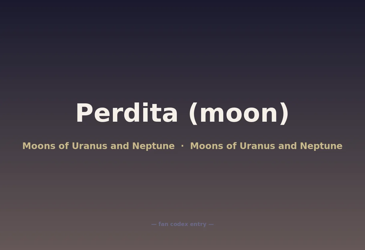 Perdita (moon)