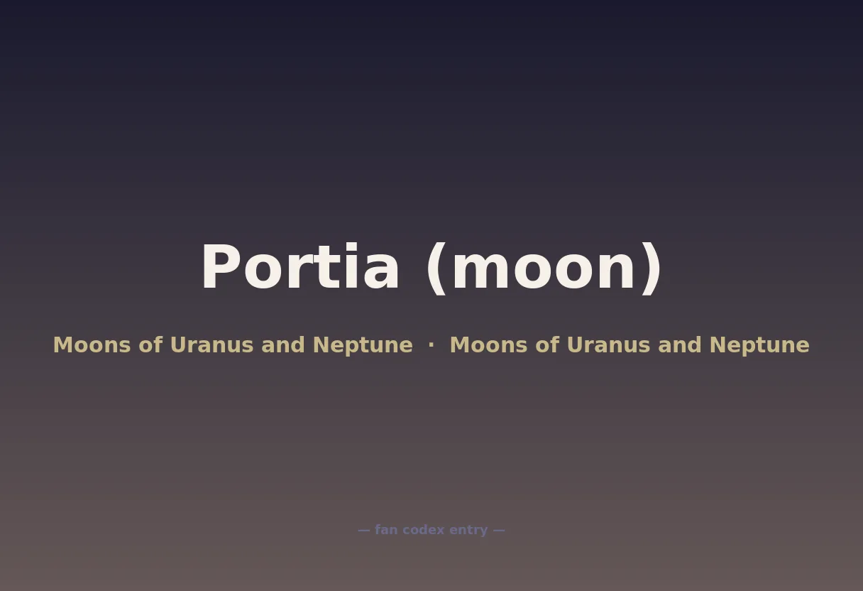 Portia (moon)