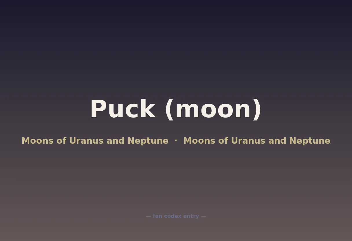 Puck (moon)