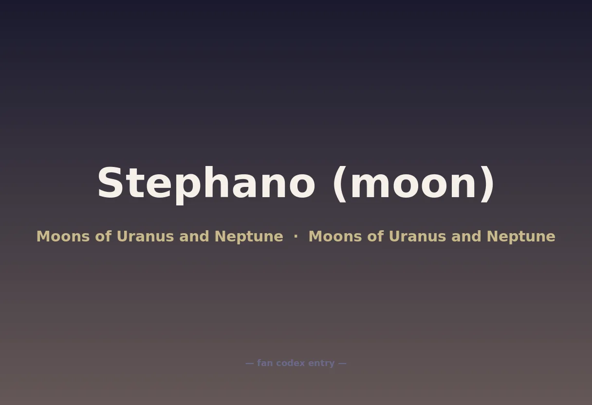 Stephano (moon)
