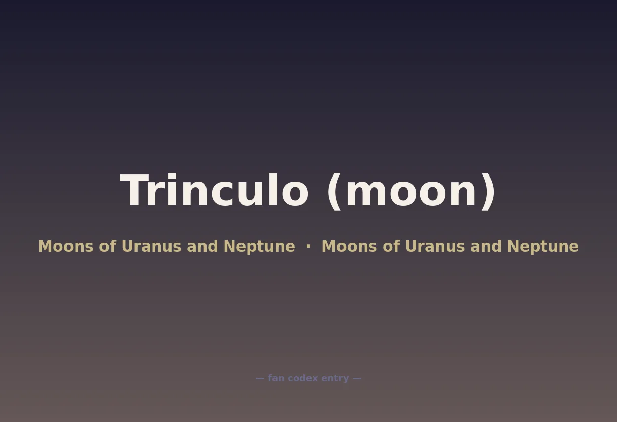 Trinculo (moon)