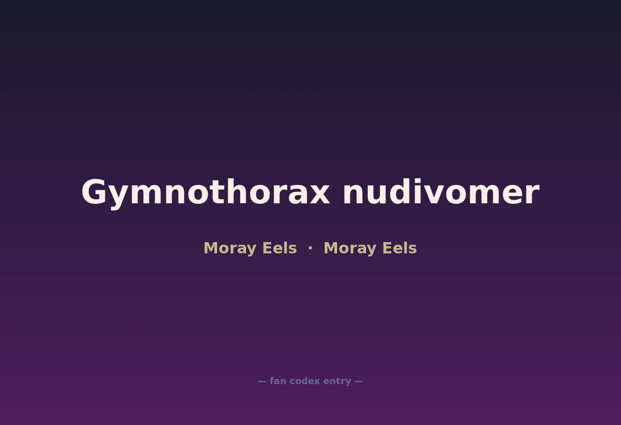 Gymnothorax nudivomer
