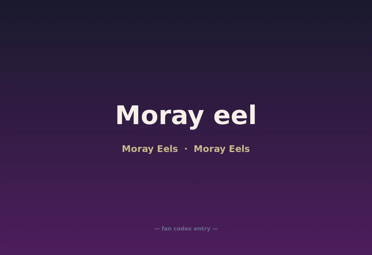 Moray eel