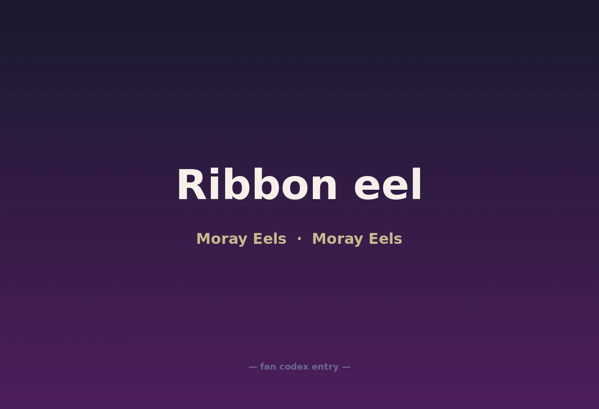 Ribbon eel