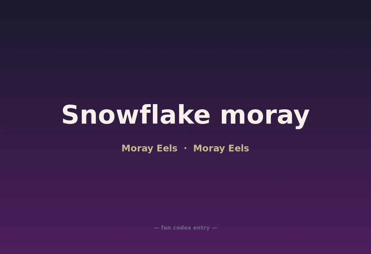 Snowflake moray