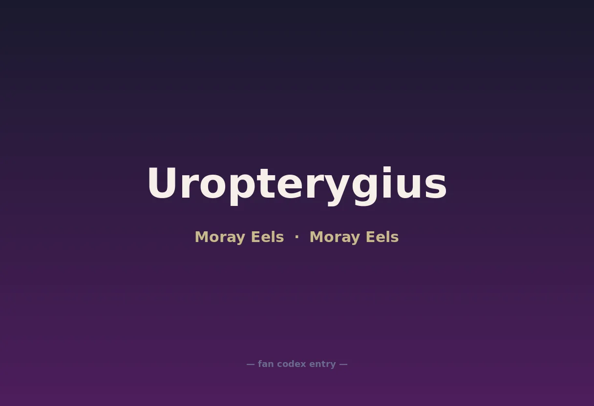 Uropterygius