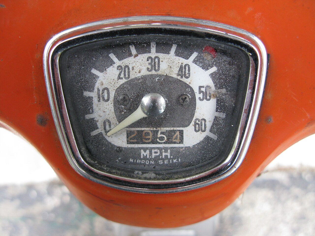 Honda CA100 Super Cub instruments