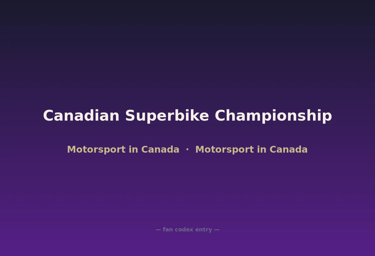 Canadian Superbike Championship