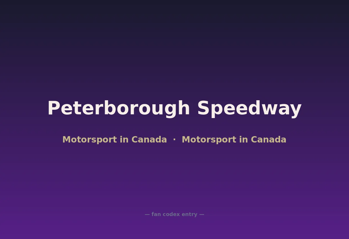 Peterborough Speedway