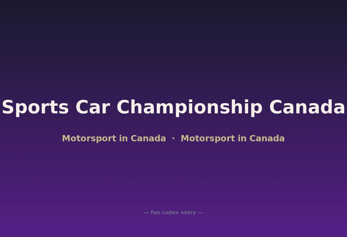Sports Car Championship Canada