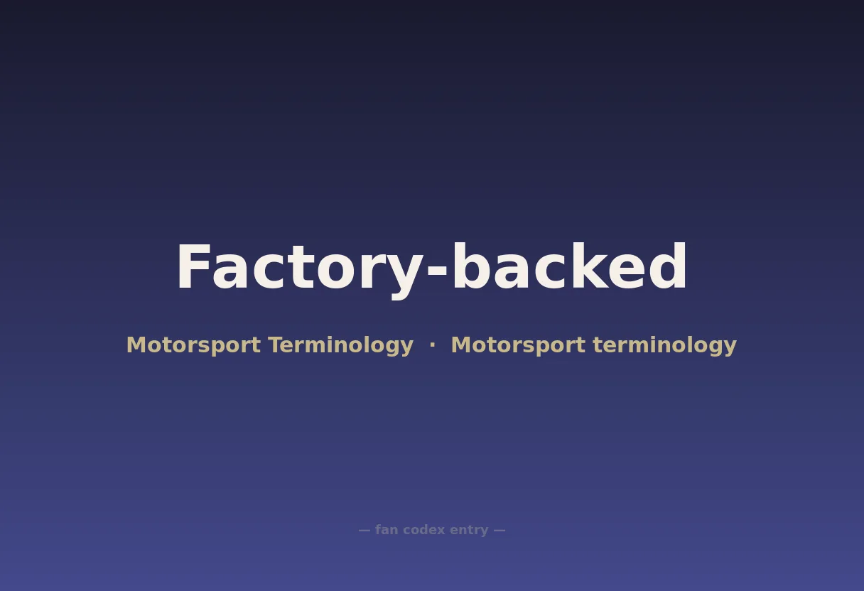 Factory-backed