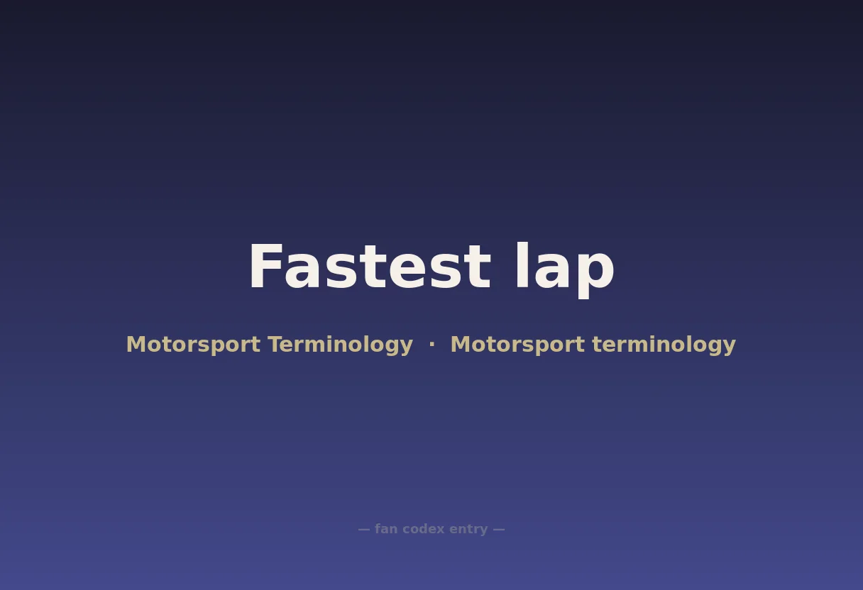 Fastest lap
