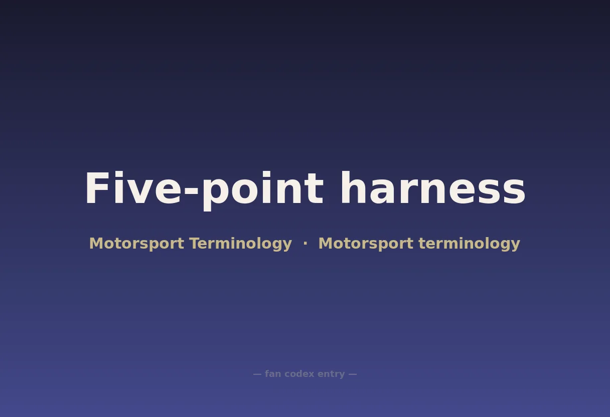 Five-point harness