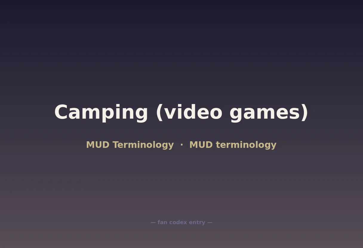 Camping (video games)
