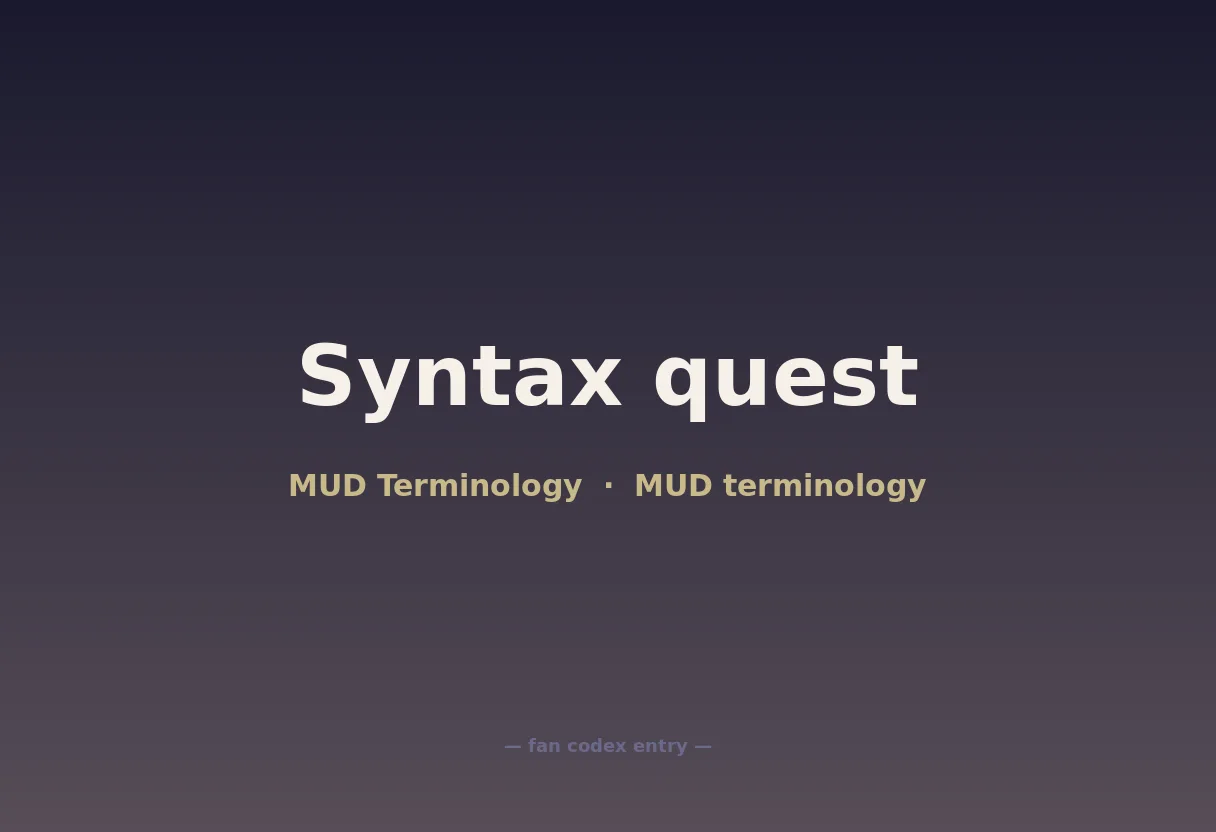 Syntax quest