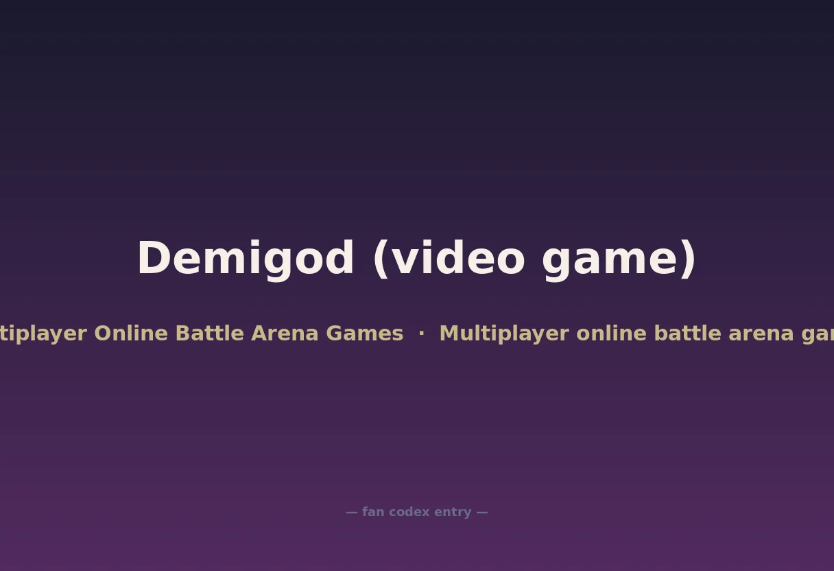 Demigod (video game)