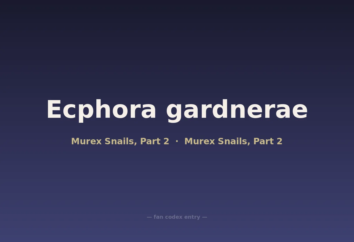Ecphora gardnerae