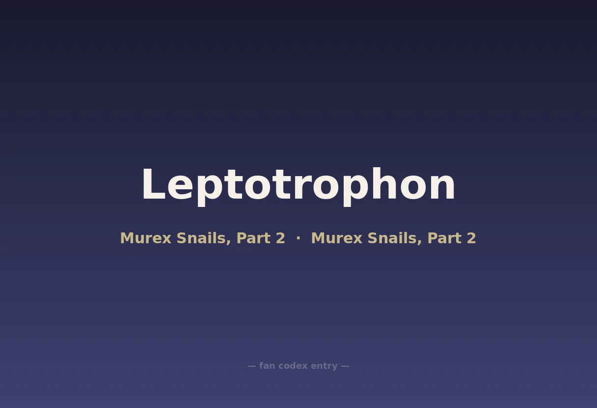 Leptotrophon