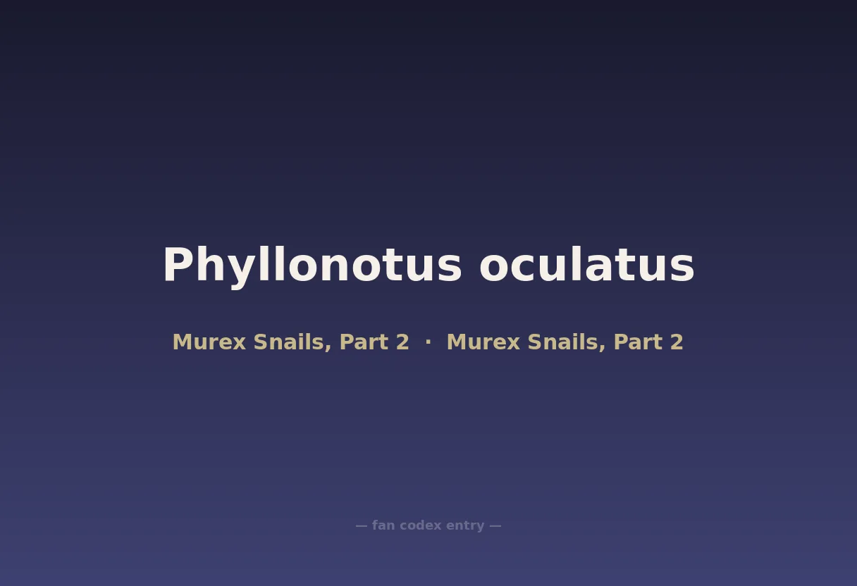 Phyllonotus oculatus