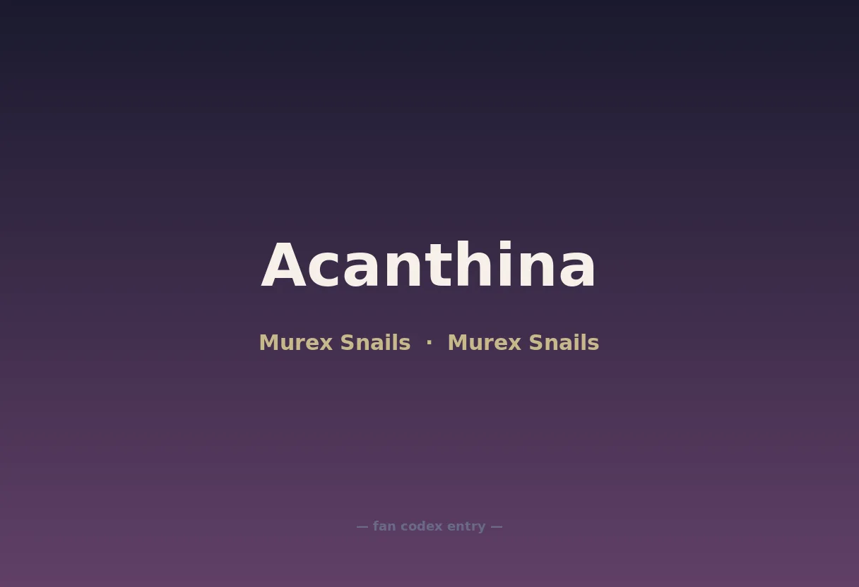 Acanthina