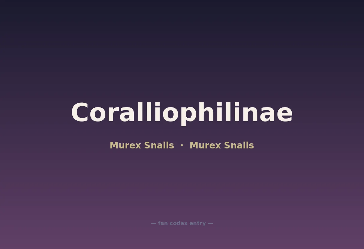Coralliophilinae