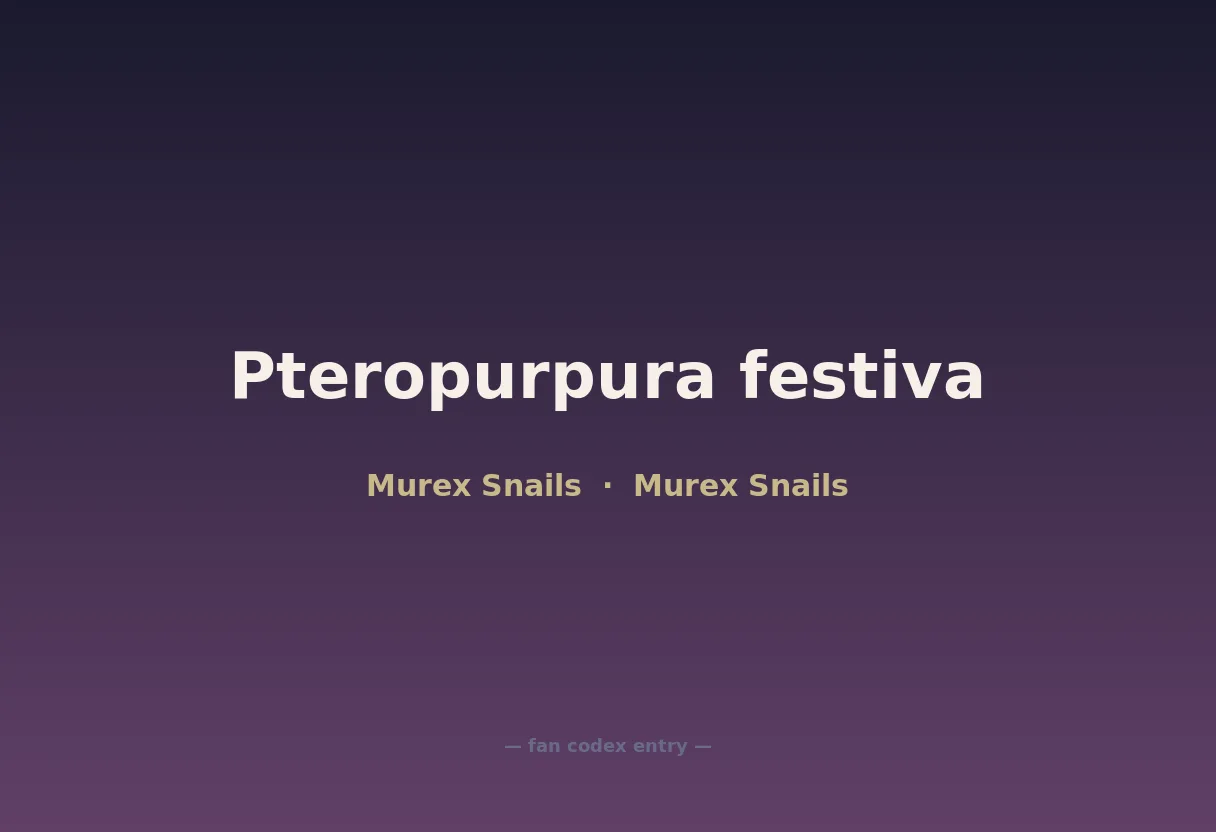 Pteropurpura festiva