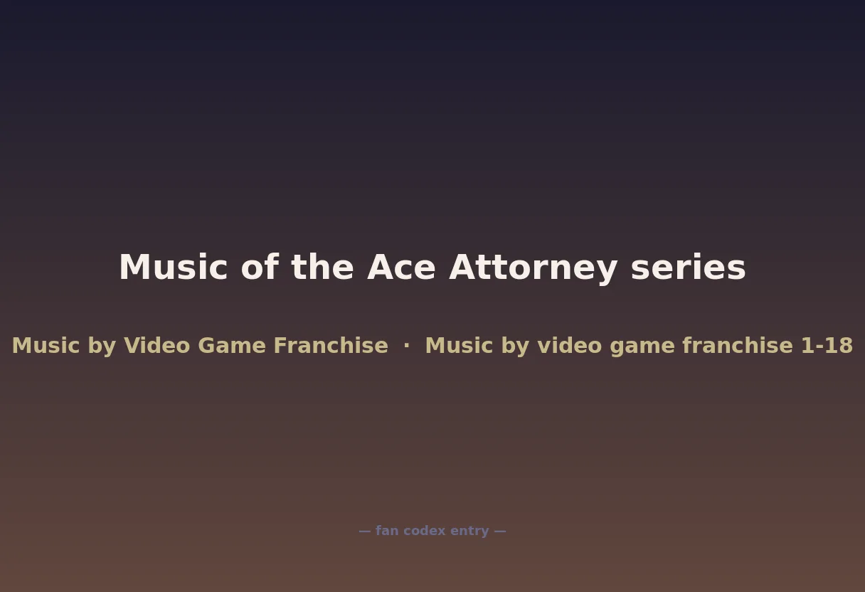 Music of the Ace Attorney series