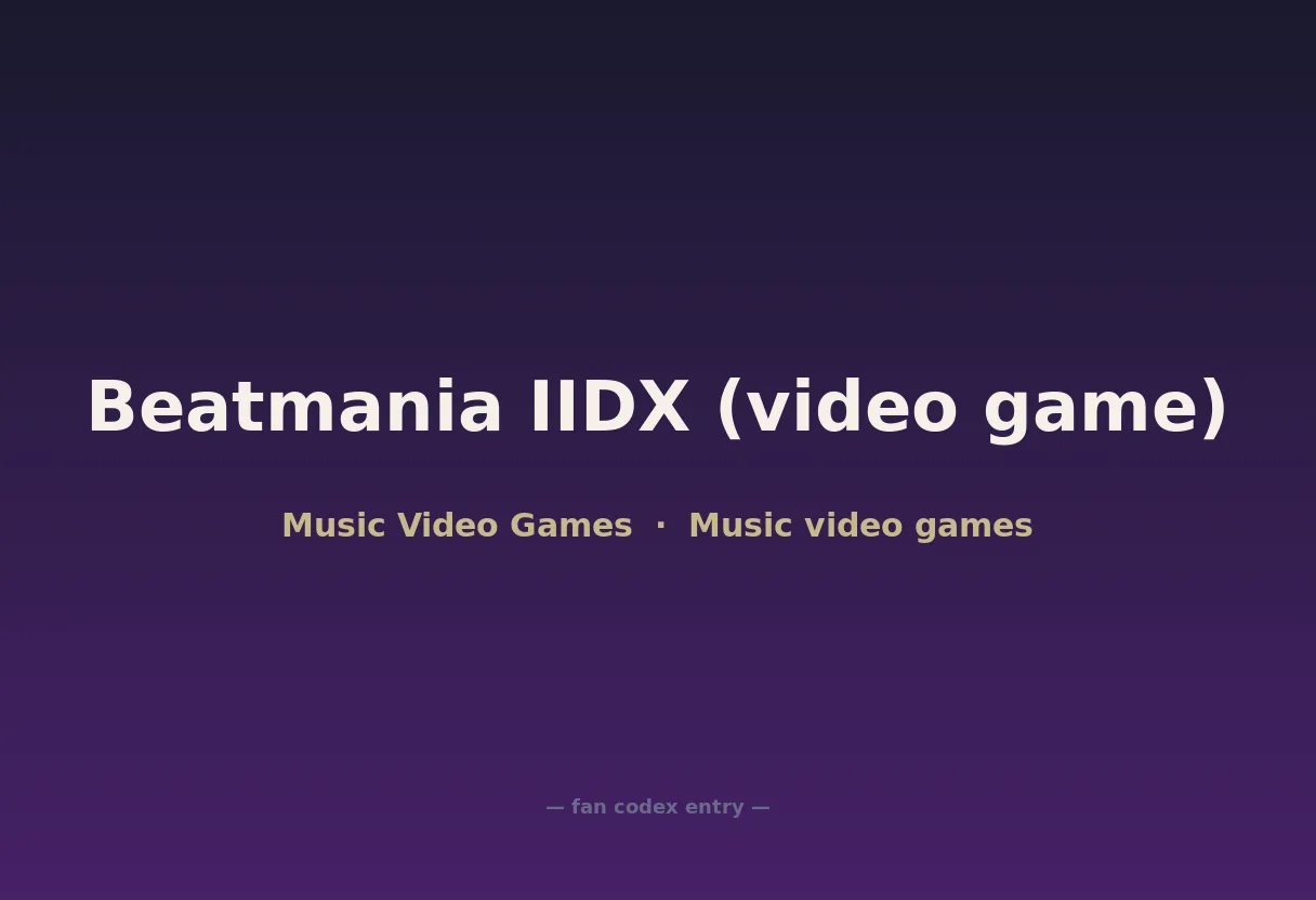 Beatmania IIDX (video game)