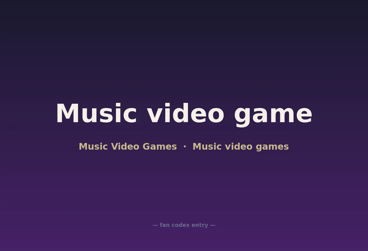 Music video game