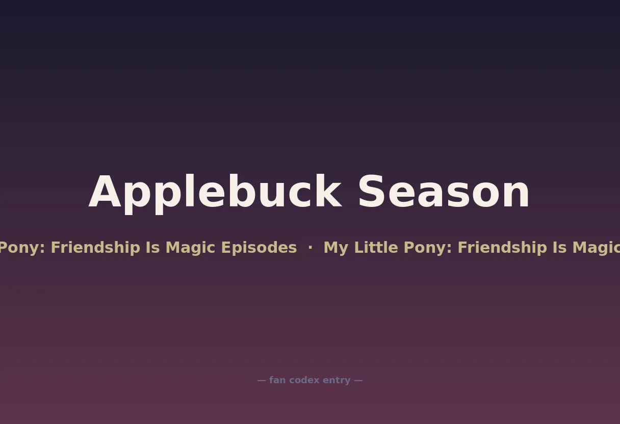 Applebuck Season