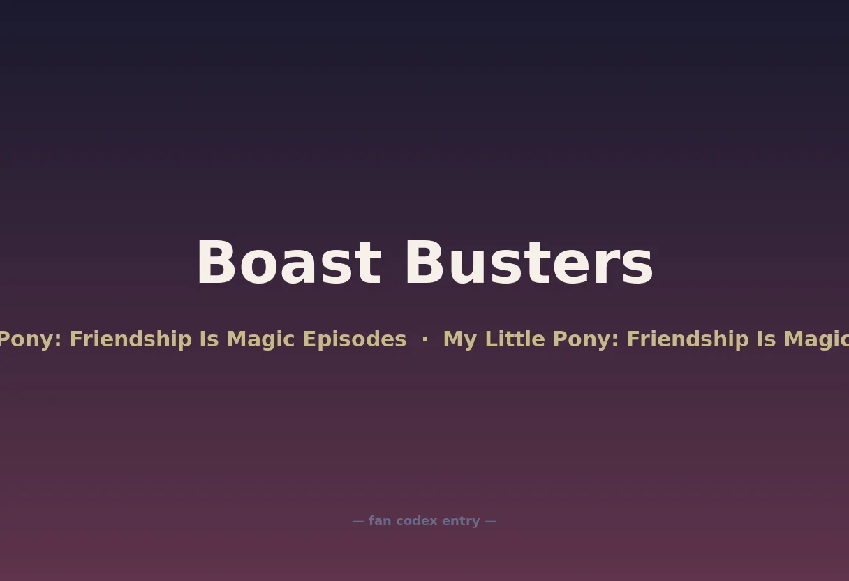 Boast Busters