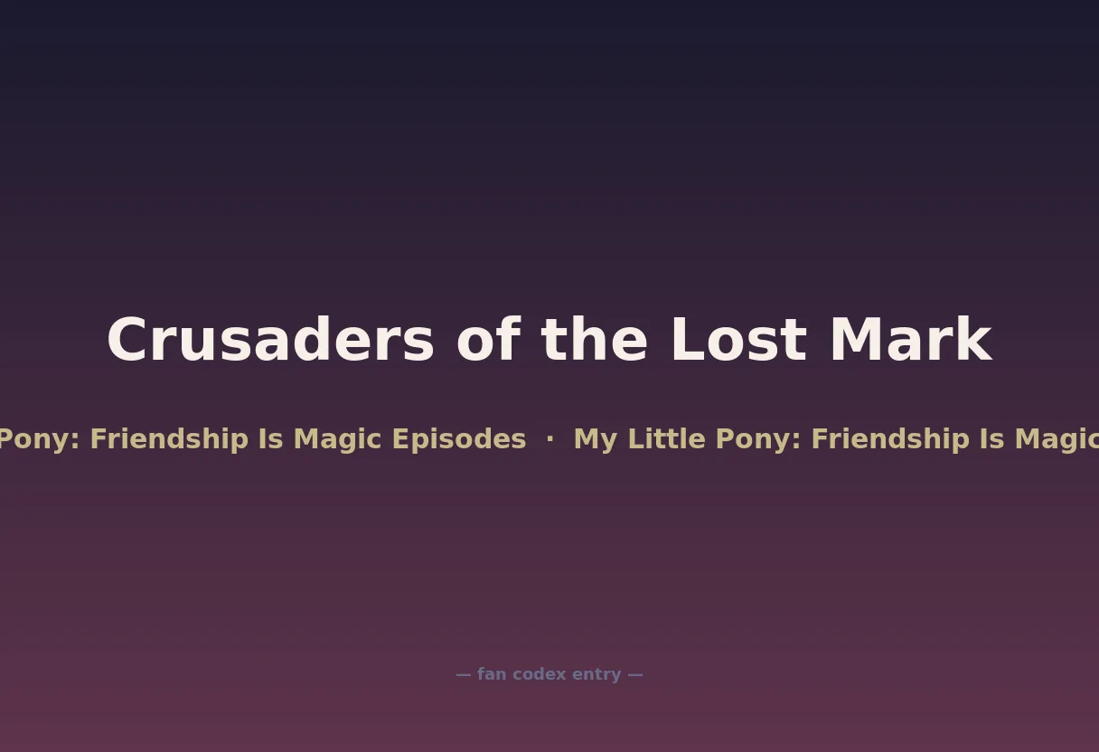 Crusaders of the Lost Mark