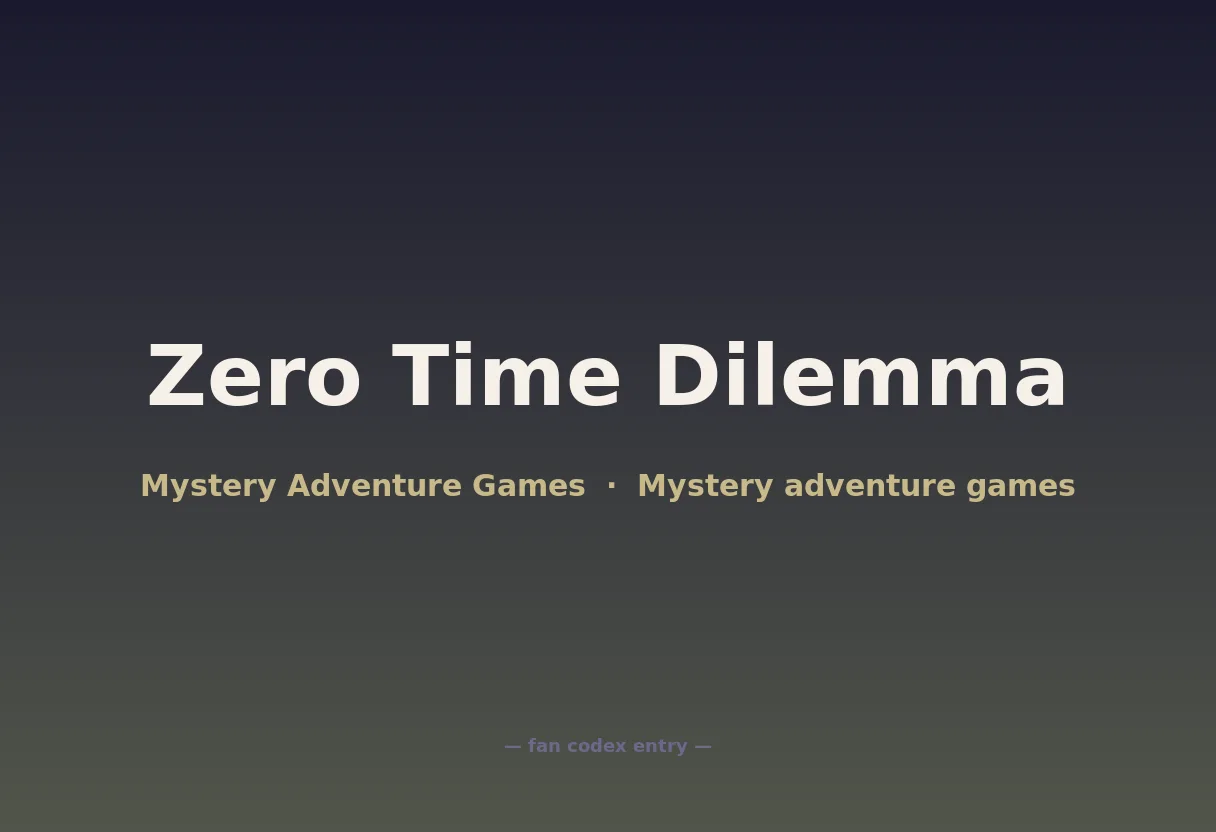 Zero Time Dilemma