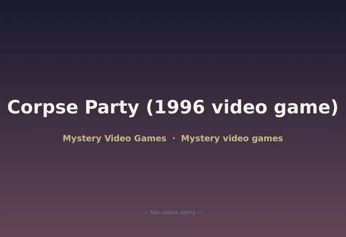 Corpse Party (1996 video game)