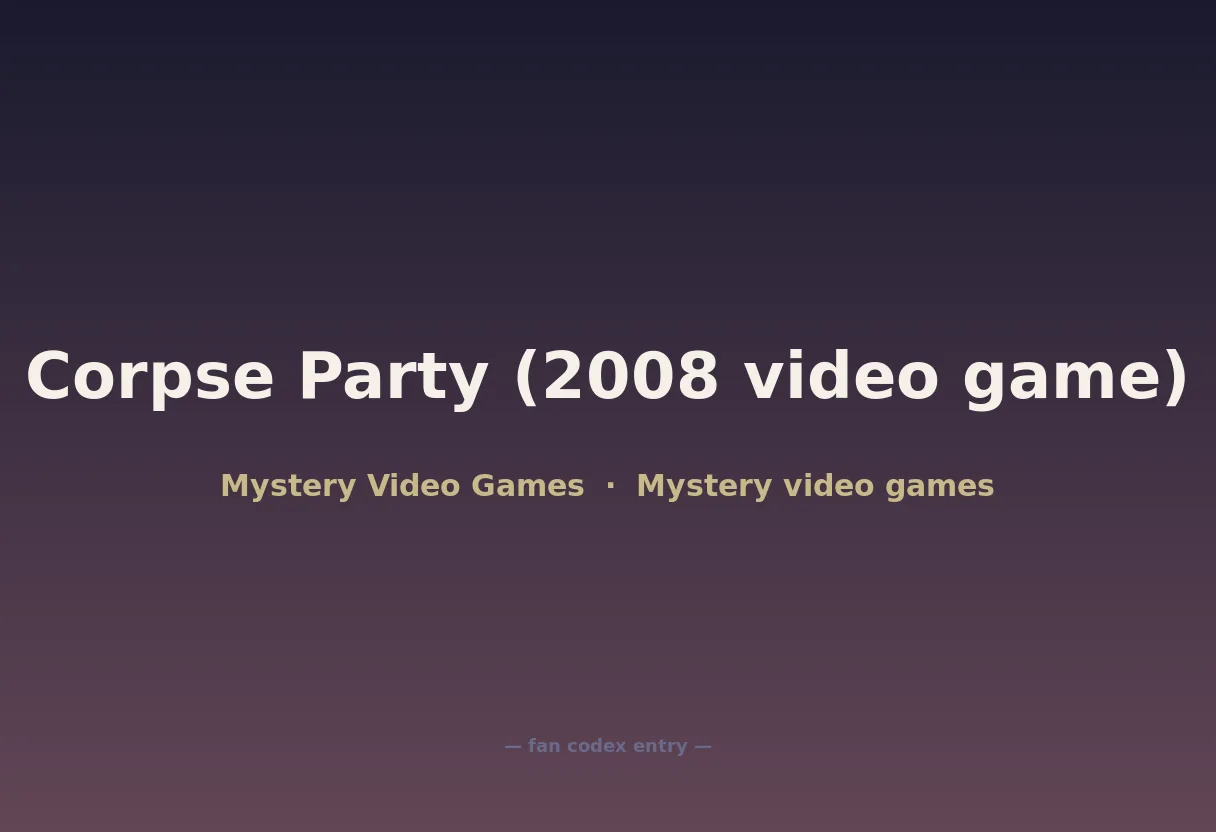 Corpse Party (2008 video game)