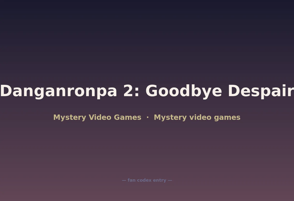 Danganronpa 2: Goodbye Despair