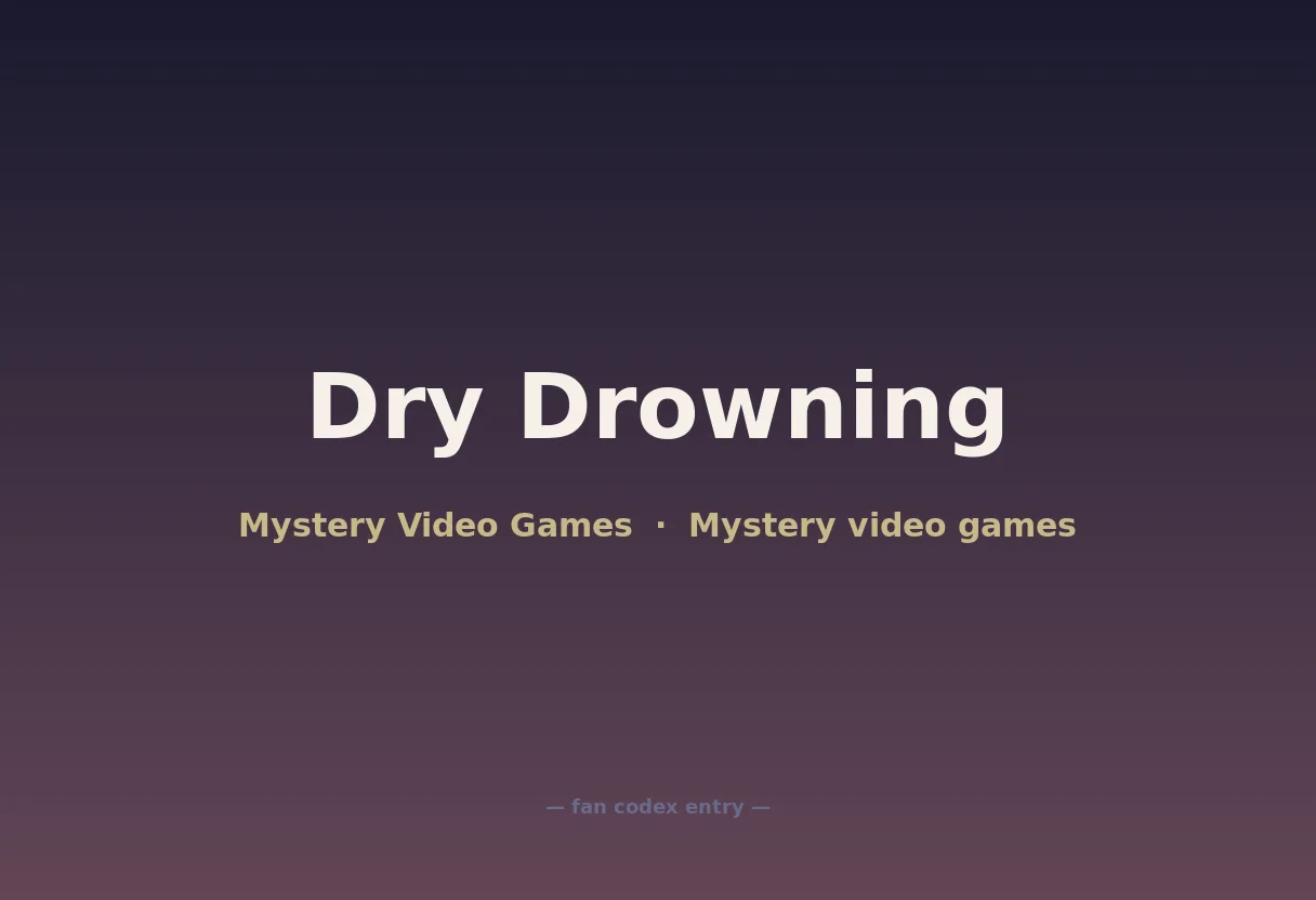 Dry Drowning