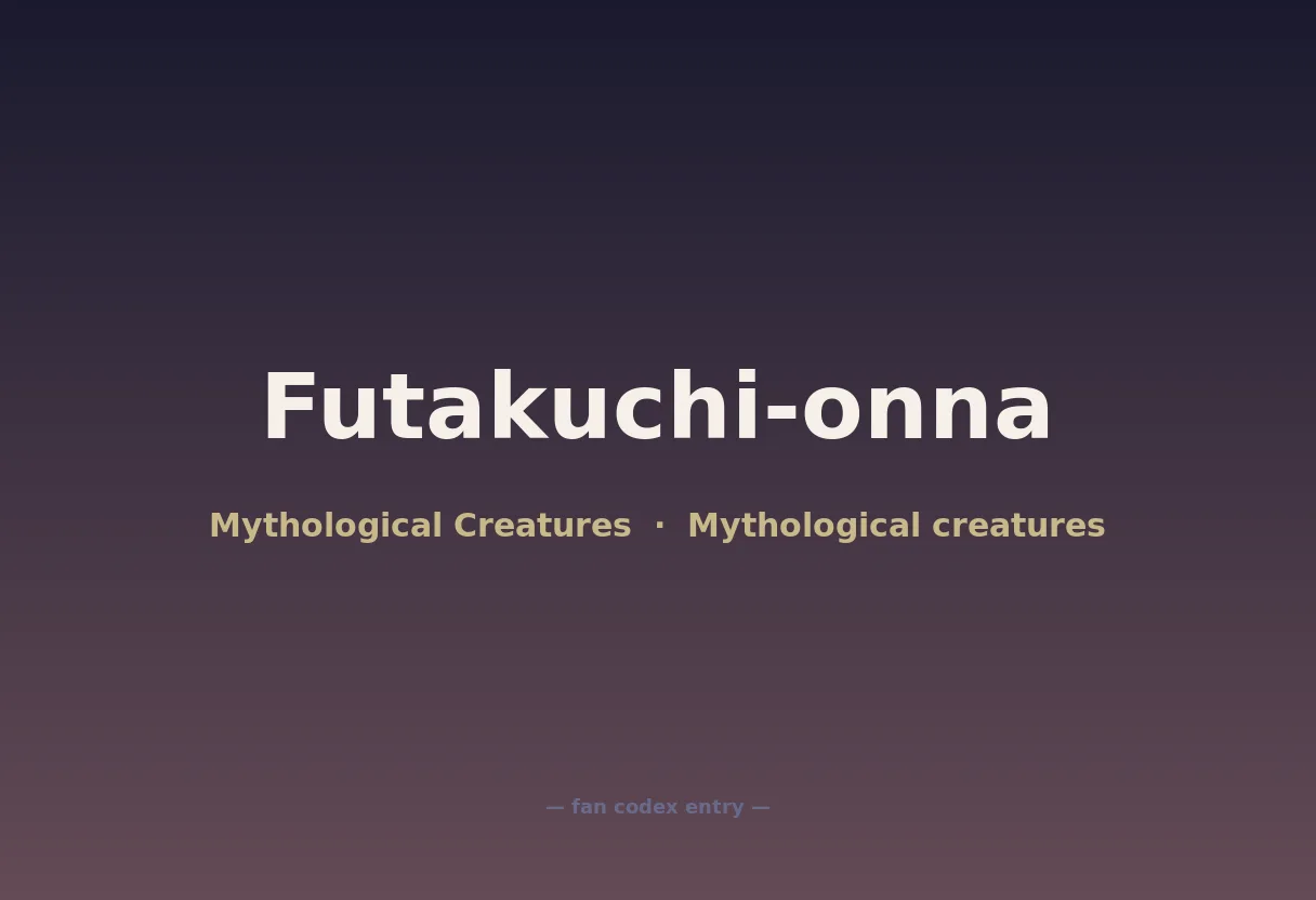 Futakuchi-onna