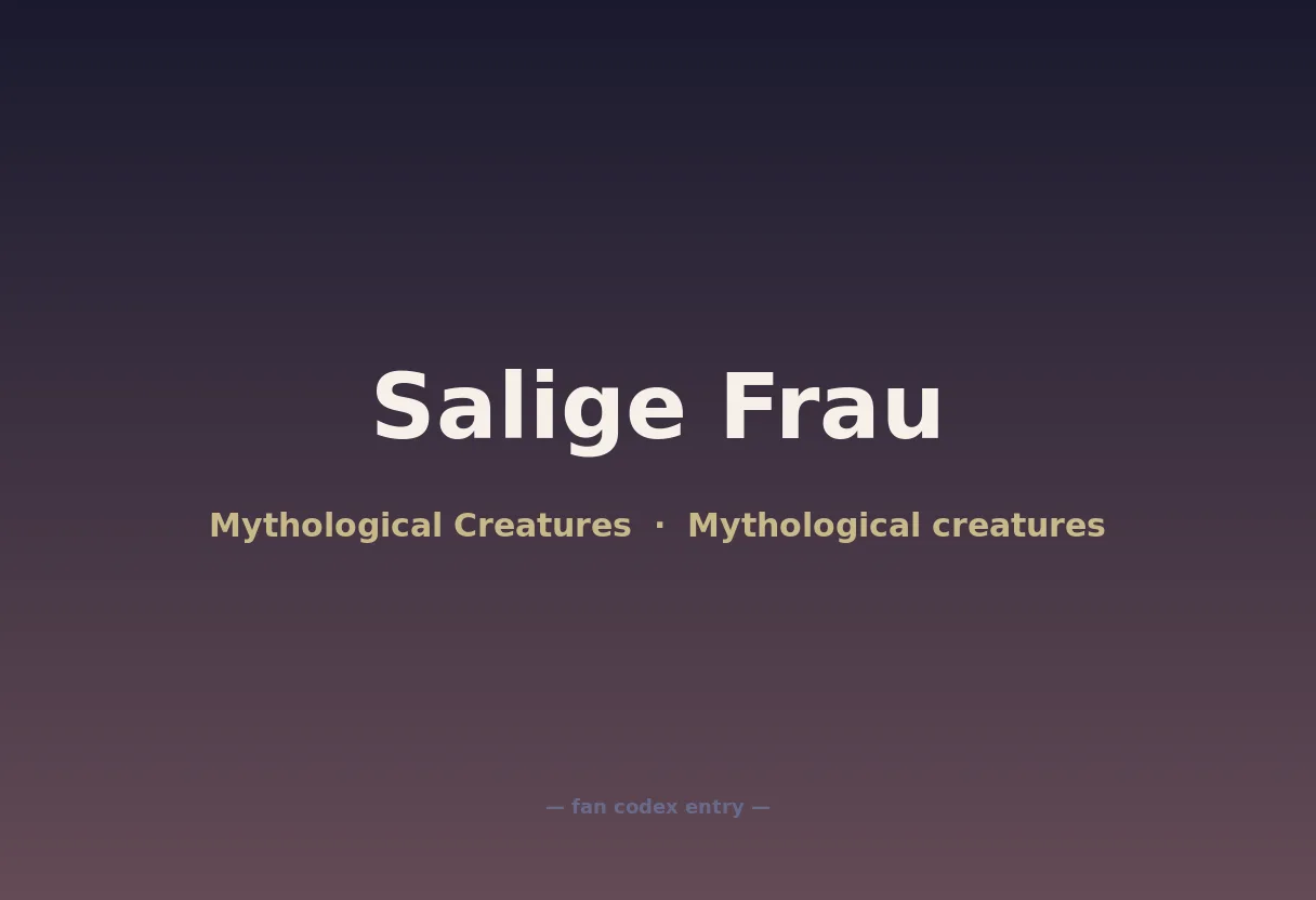 Salige Frau